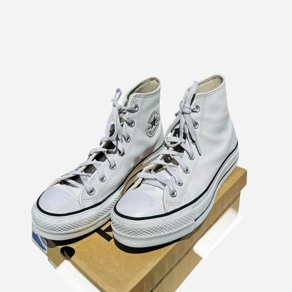 Converse White High-Top Sneakers - Picture 3 of 7